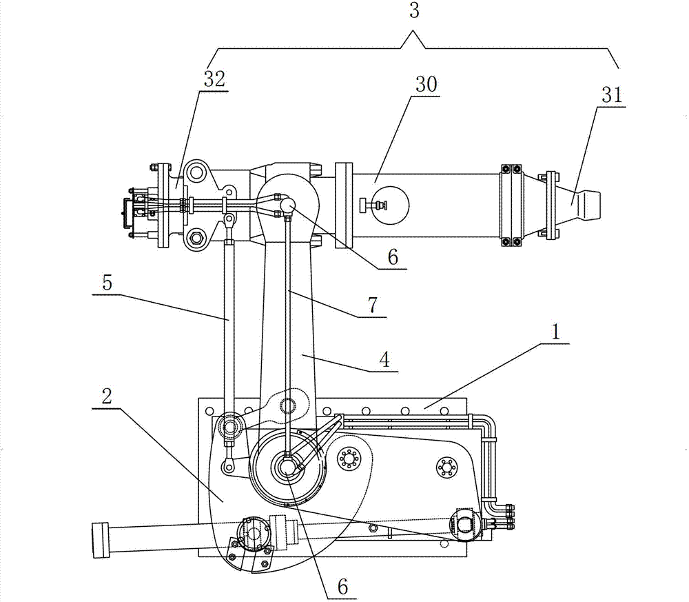 Hydraulic pipeline connection structure of hydraulic mud gun
