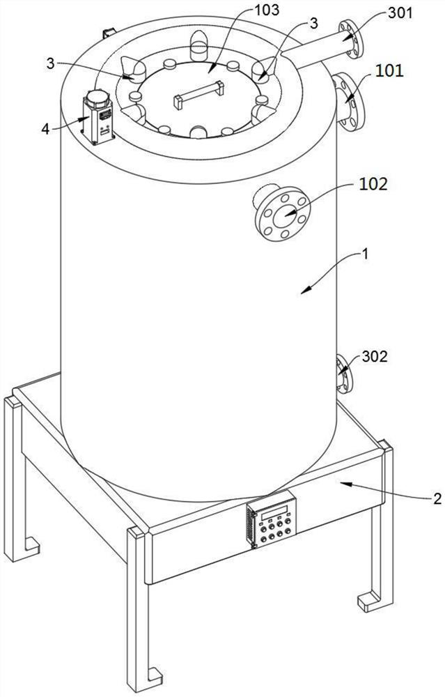 An integrated unsealed tank body for recovery of waste heat from industrial wastewater