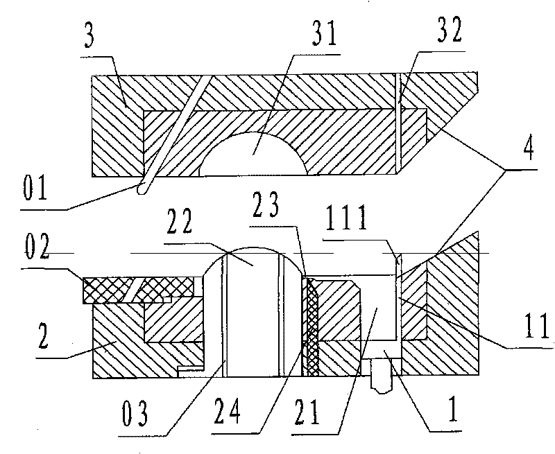 Alloy liquid extrusion casting forming device and process method thereof