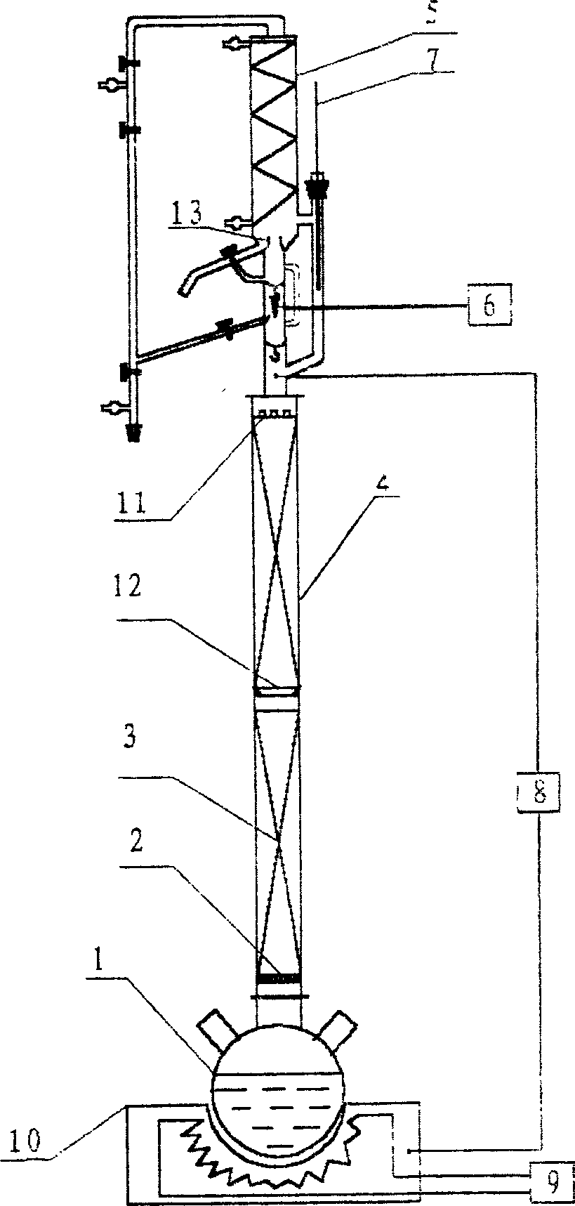 Method for simultaneously separating and purifying racemic optical amyl alcohol, optical active amyl alcohol and isoamyl alcohol from fusel oil or mixed amyl alcohol and its equipment