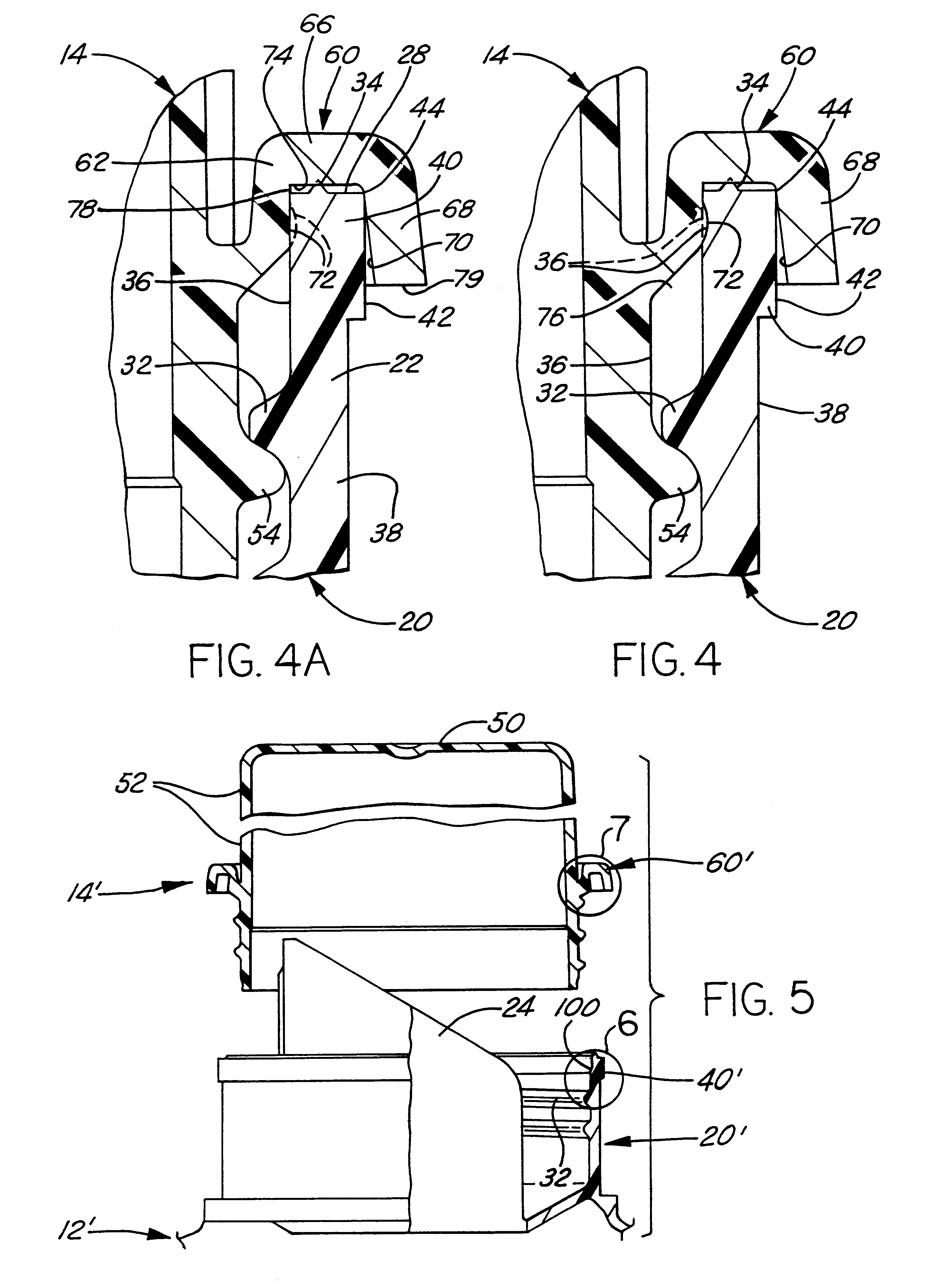 Closure for container and closure package and method of making same