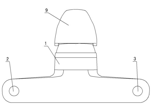 Triple bathtub water faucet and processing method