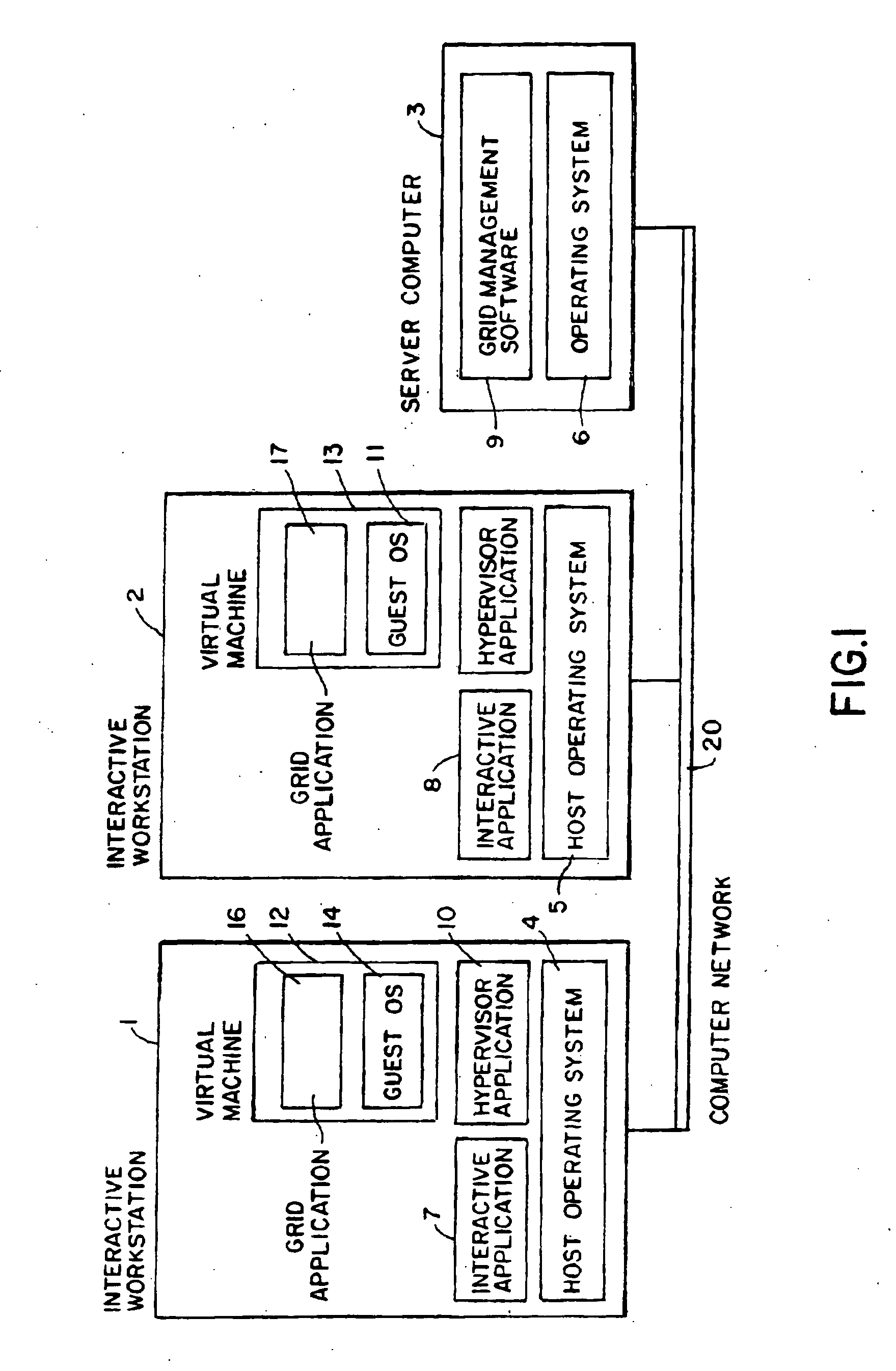 Enabling a guest virtual machine in a windows environment for policy-based participation in grid computations