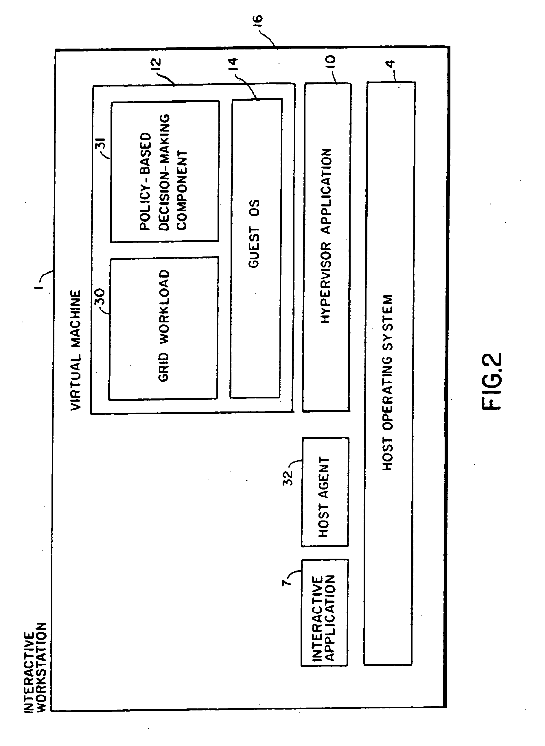 Enabling a guest virtual machine in a windows environment for policy-based participation in grid computations