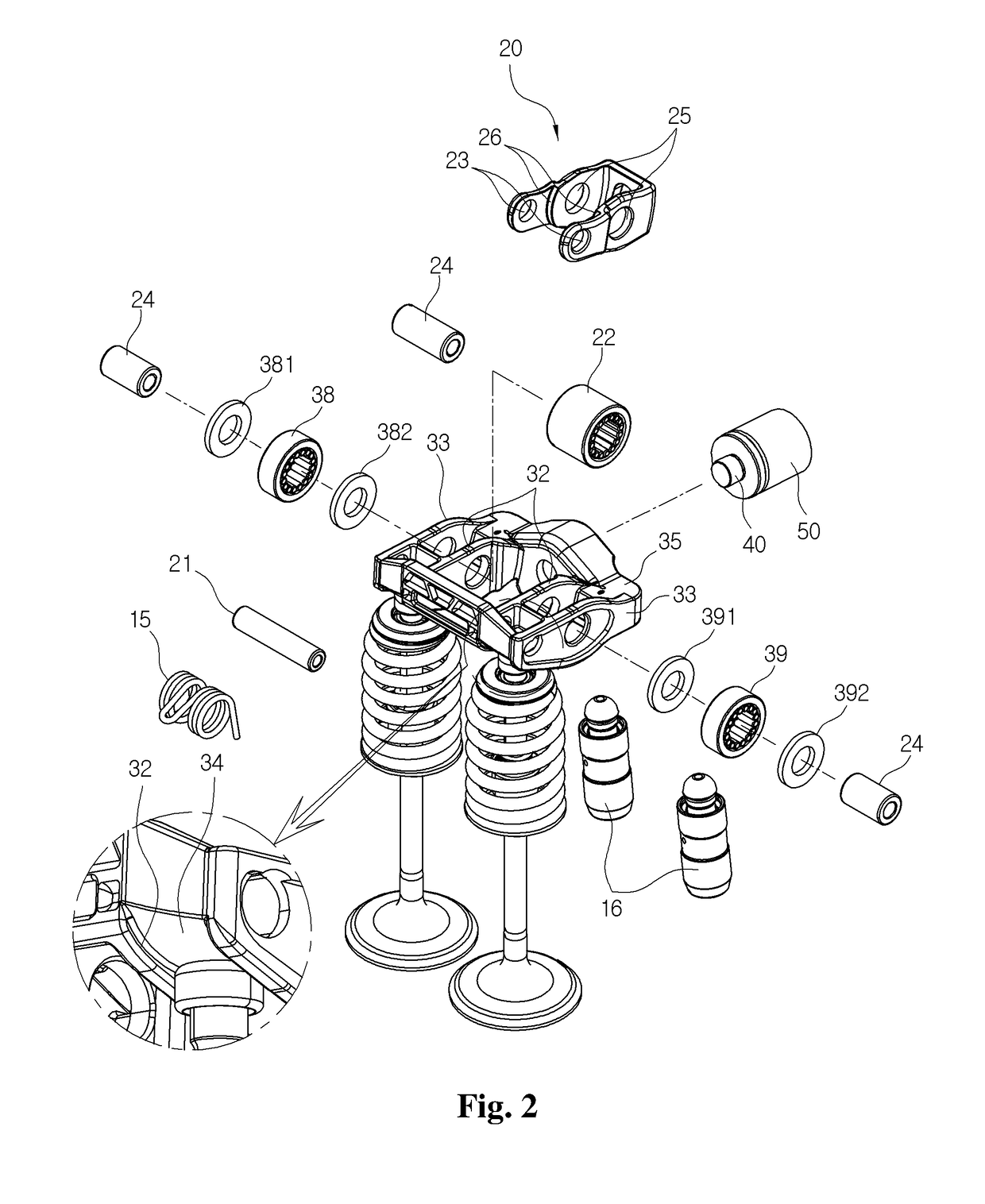 Variable valve lift actuator of engine