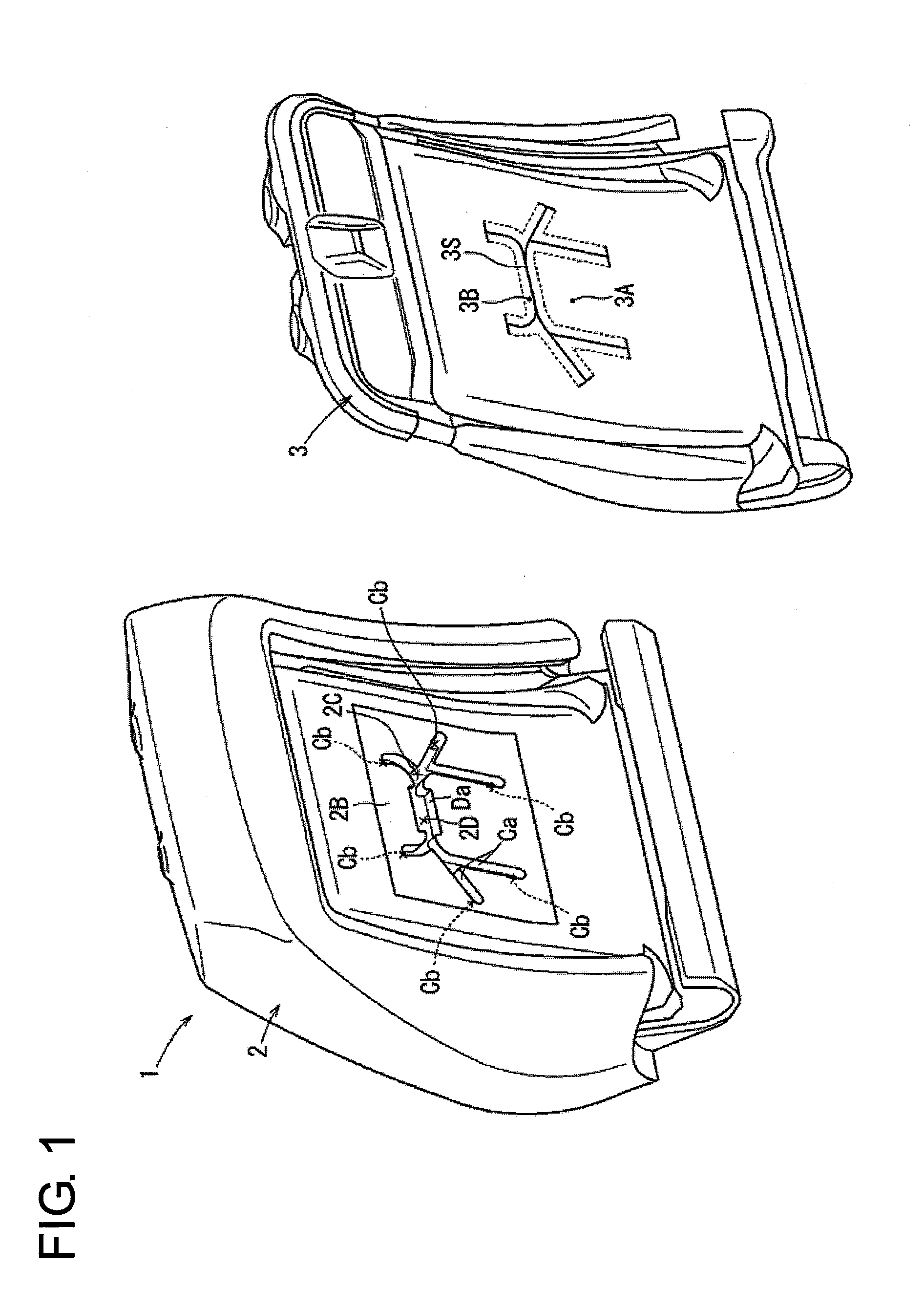 Cushion structure of vehicle seat and method for producing the same