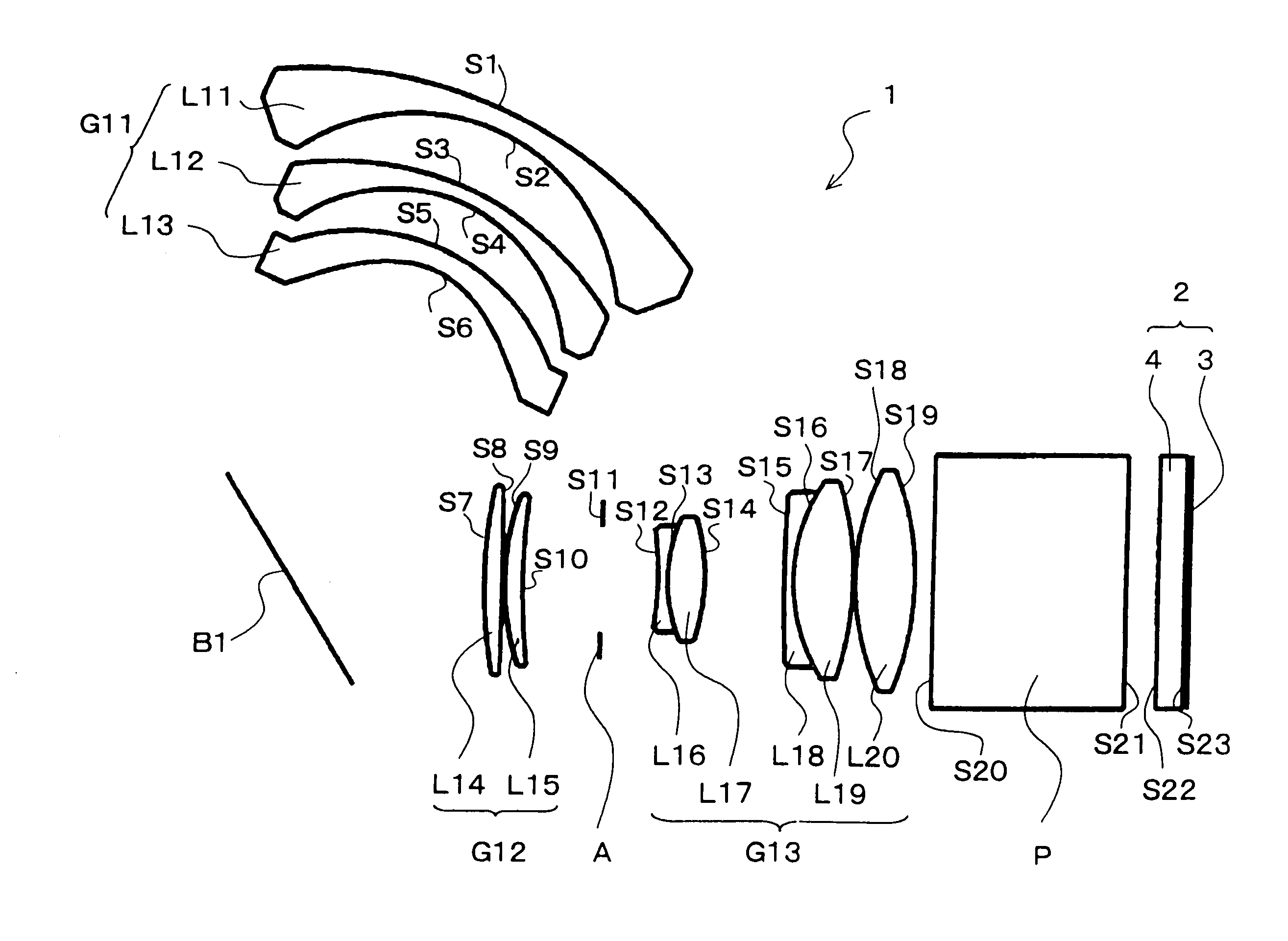 Projection optical system and projecting apparatus provided with same