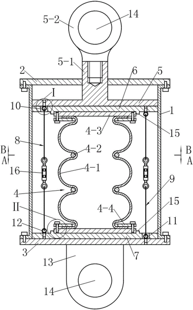 Rubber air spring damper capable of adjusting early stage rigidity