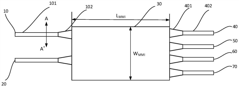 90-degree optical mixer based on silicon-based silicon nitride waveguide