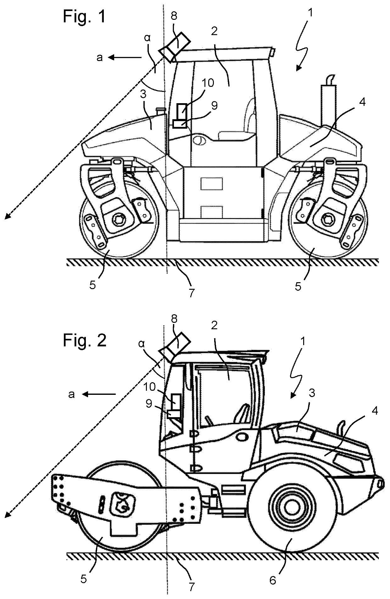 Method for monitoring compaction process in road construction and road roller