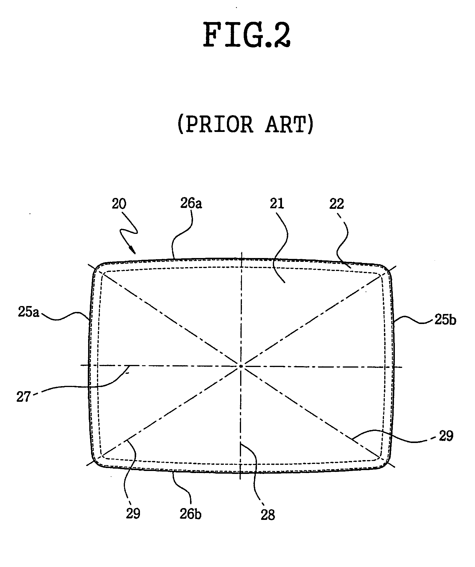 Funnel for use in a cathode ray tube