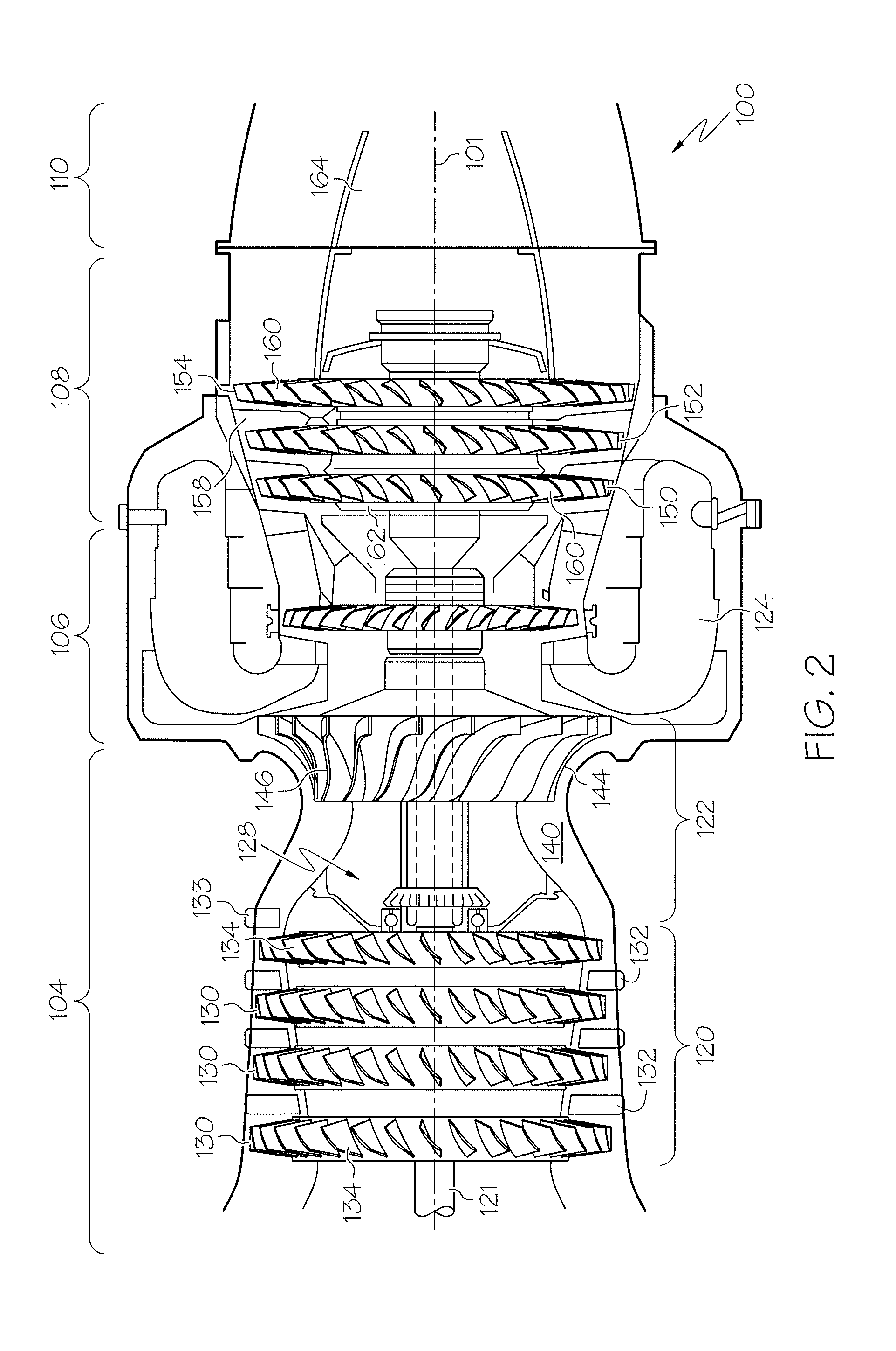 Vortex spoiler for delivery of cooling airflow in a turbine engine