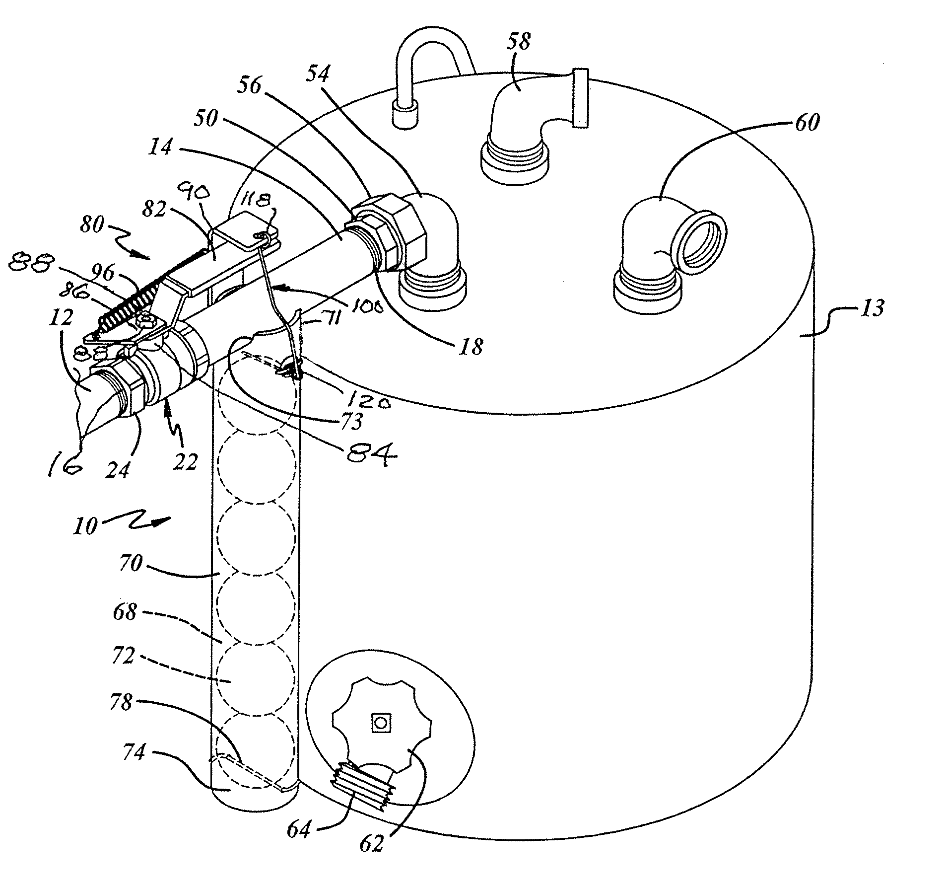 Float control fluid shut off valve mechanism