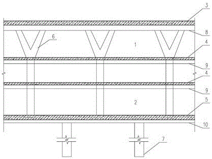 Wide-span deep buried metro station structure designed through combination of Y-shaped column and anti-pulling pile