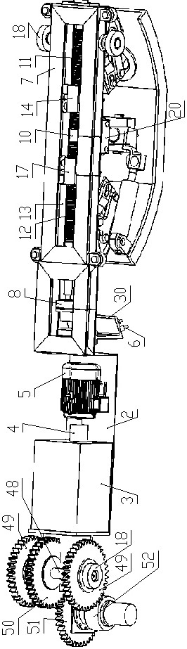 Full-automatic low-clearance duct piece conveyor based on binocular vision technology and duct piece conveying method