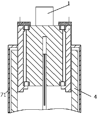Worm rod processing mechanism with driving motor separation baffle plate