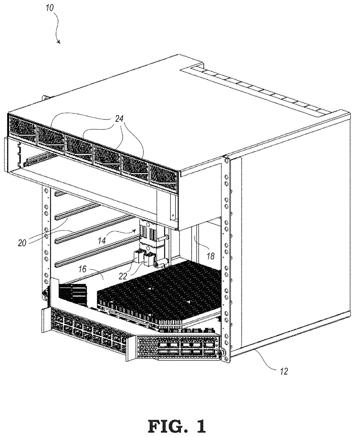 Busbar assembly with alignment and touch-proof features for network elements