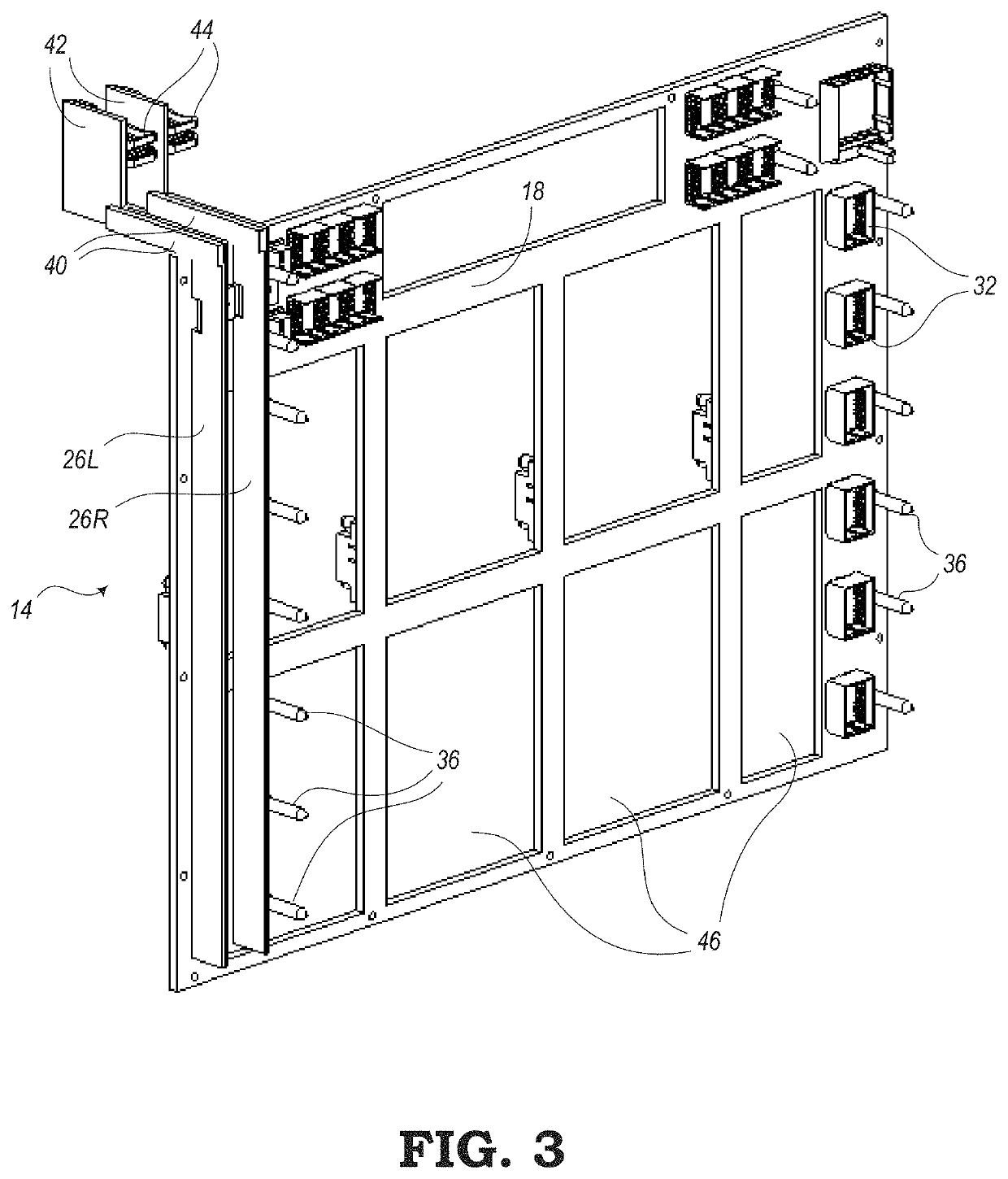 Busbar assembly with alignment and touch-proof features for network elements