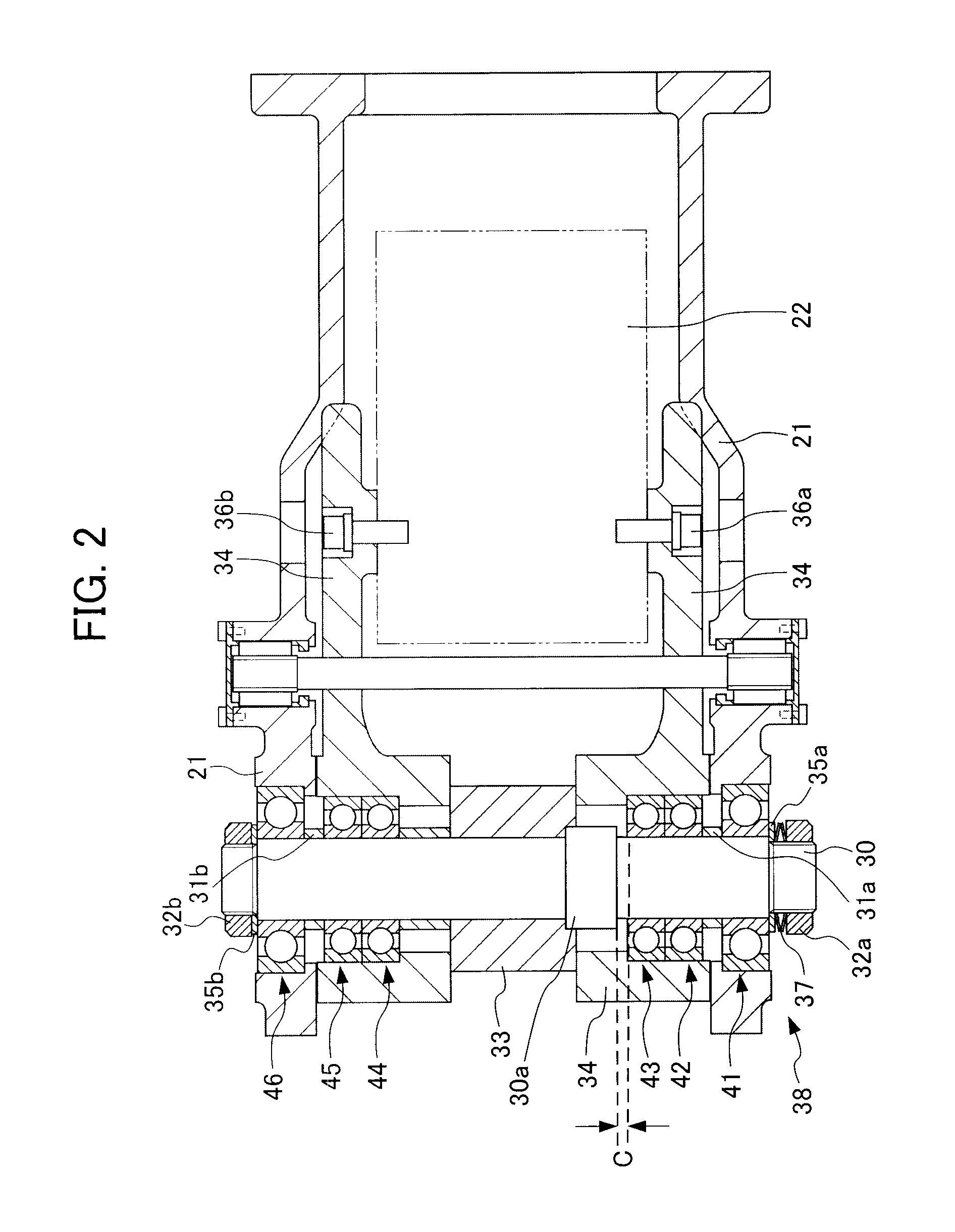 Bearing installation structure and installation method