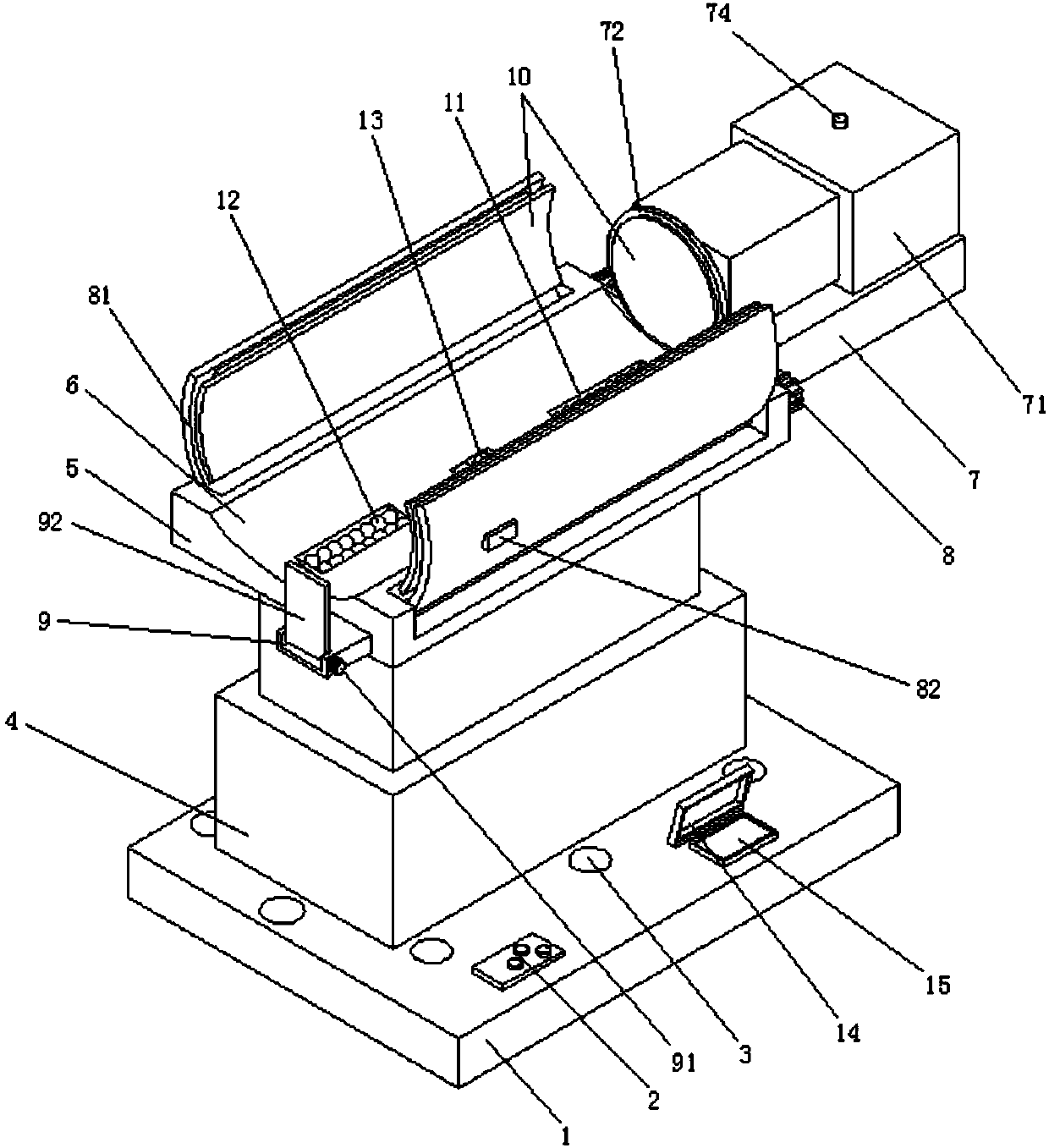 Grinding positioning intelligent robot for laser cutting equipment