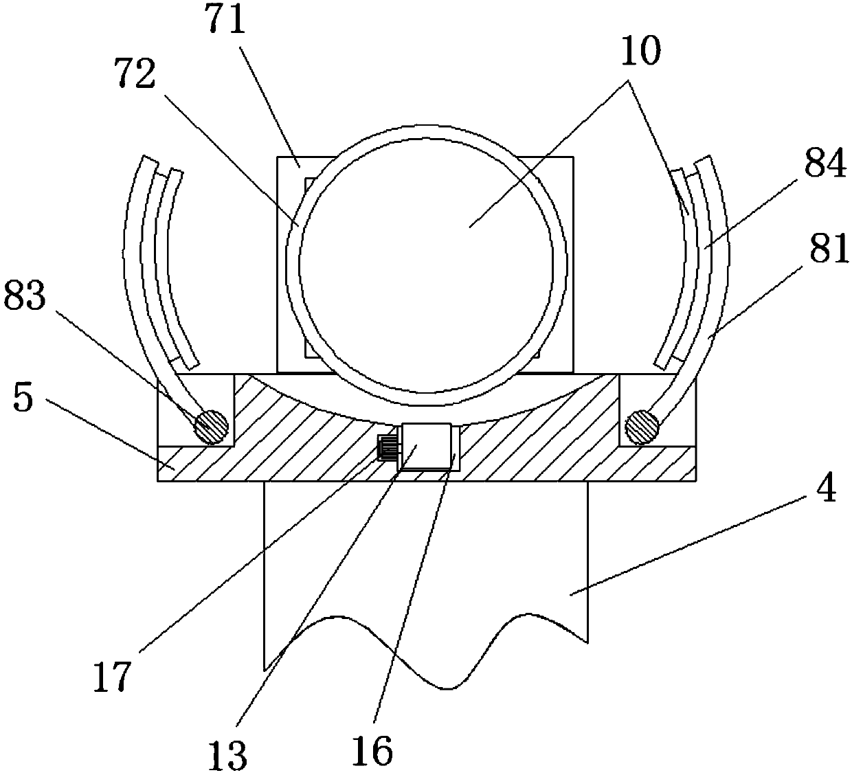 Grinding positioning intelligent robot for laser cutting equipment