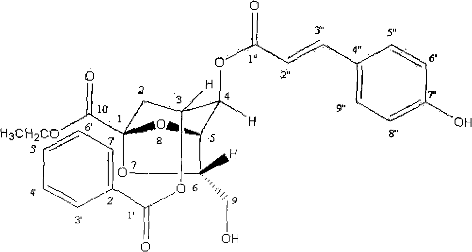 Novel compound ethyl brevicate with pharmaceutical activity