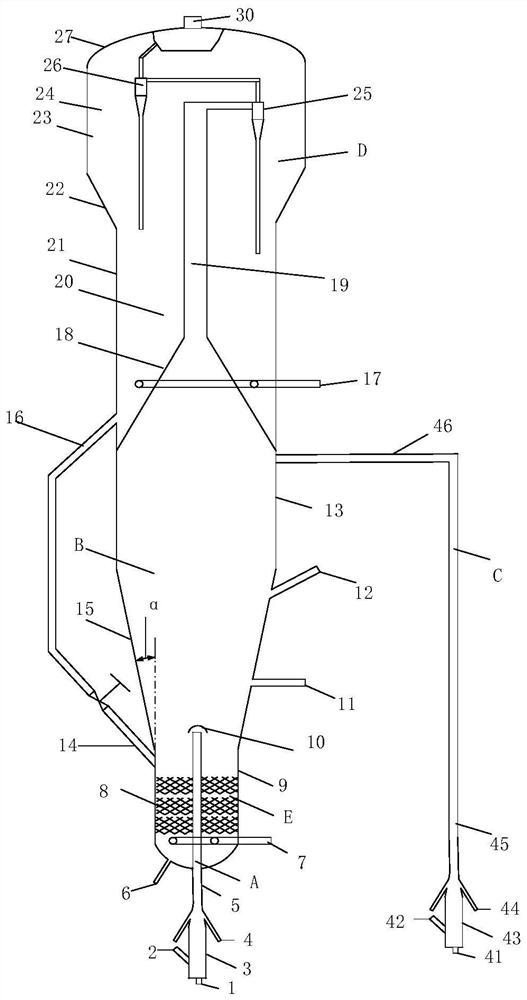 Catalytic conversion reactor for heavy oil and method for preparing propylene through catalytic cracking of heavy oil