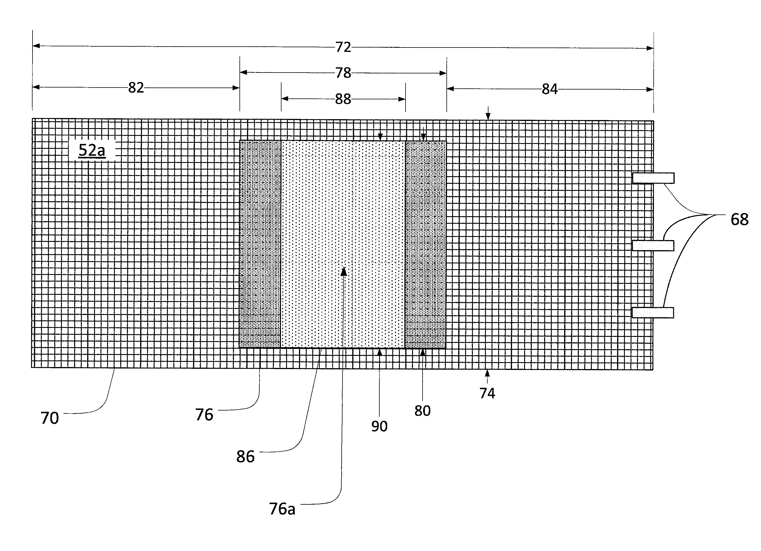 Composite wrap material with overlapping segments