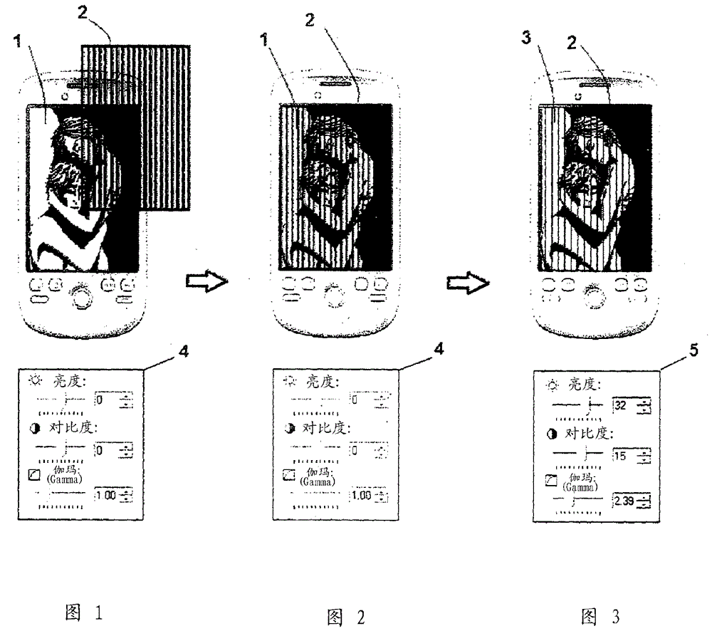 Method for improving the visual quality of images covered by translucent functional surfaces
