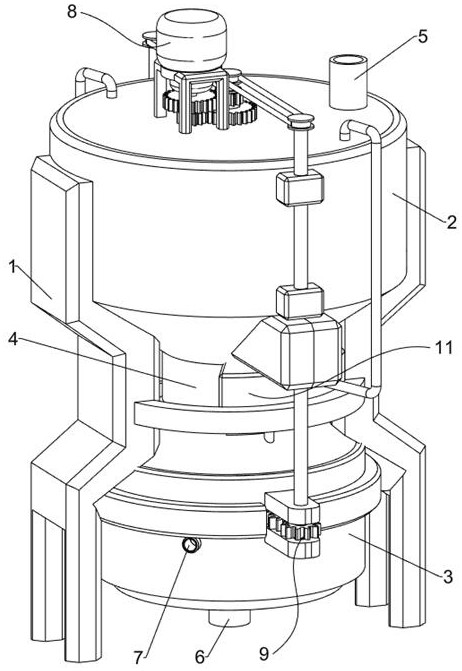 Crosslinking agent production device based on high-pressure filtration for oil field