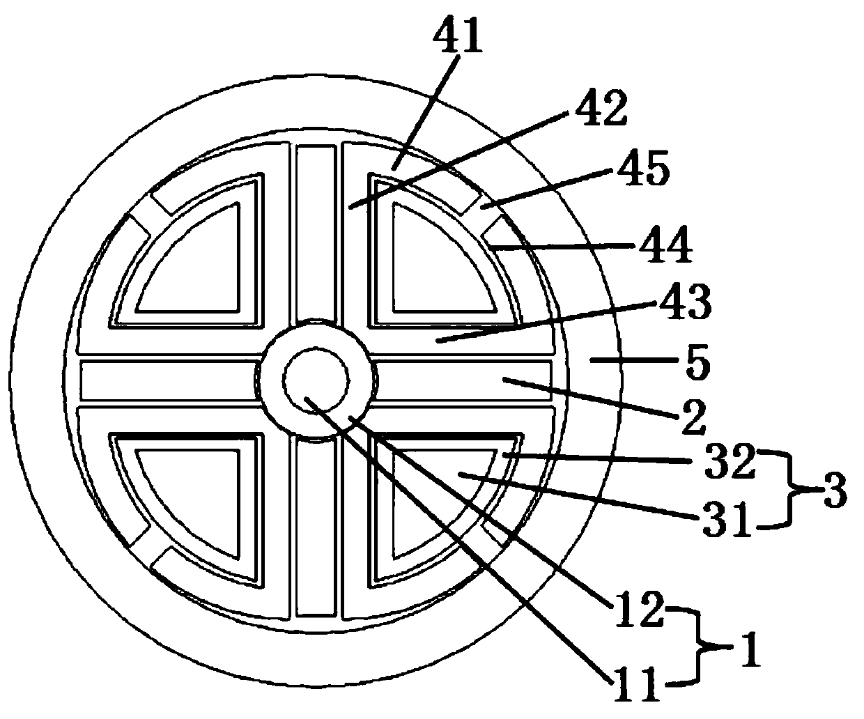 Fan-shaped heat dissipation cable and fan-shaped heat dissipation optical cable