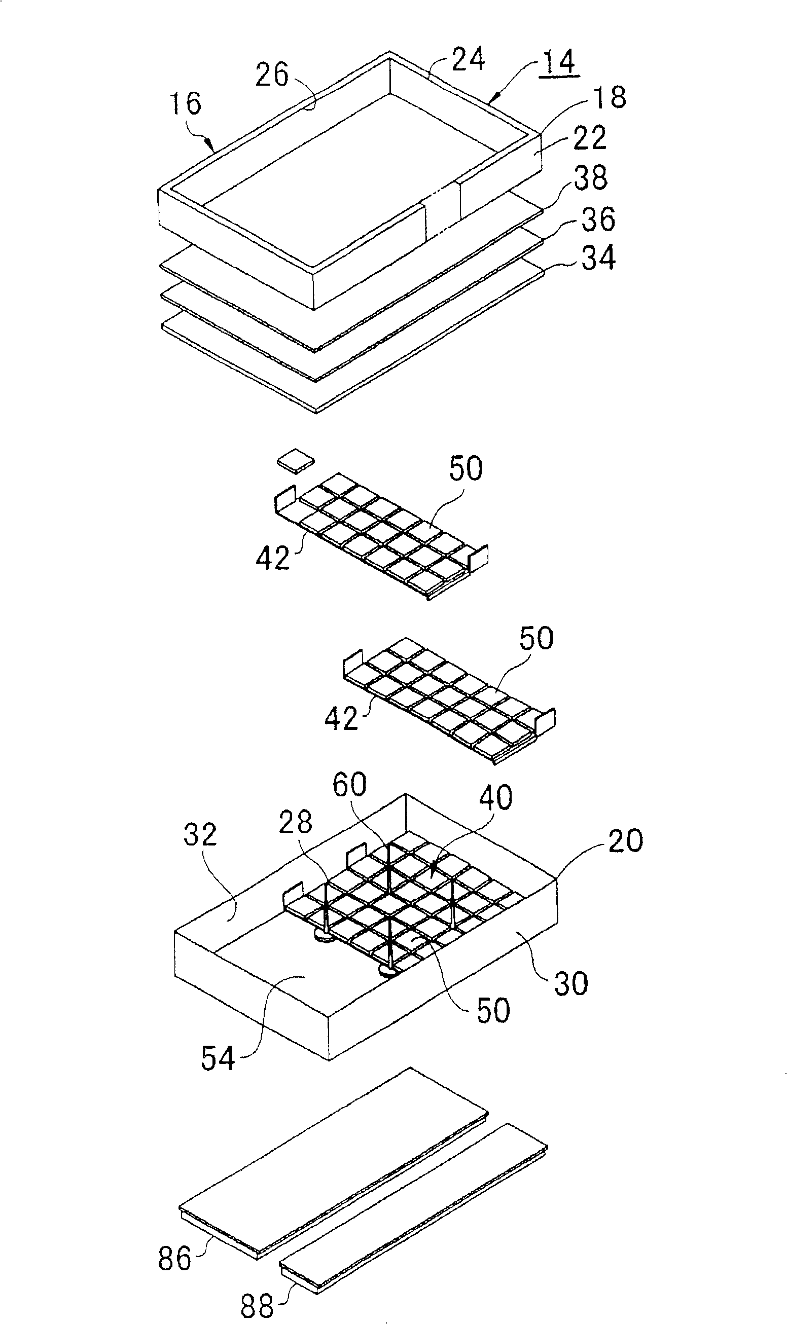 Backlight lamp device and liquid crystal display device