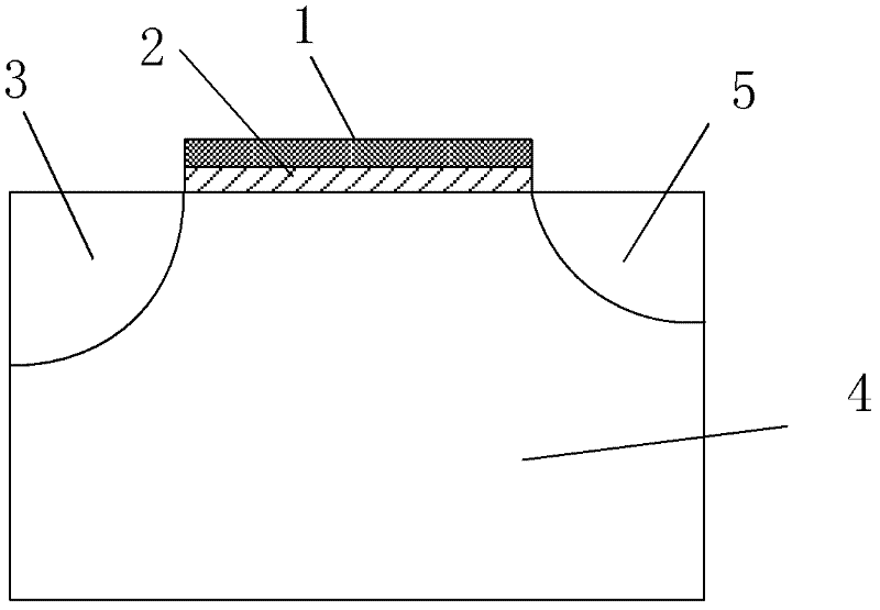 Tunneling field effect transistor with T-shaped grid structure and low power consumption