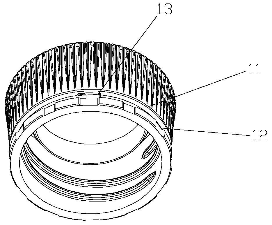 Anti-counterfeiting structure of a bottle cap