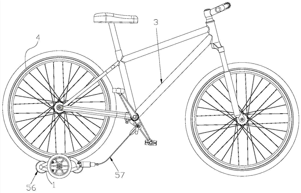 A bicycle deceleration training device