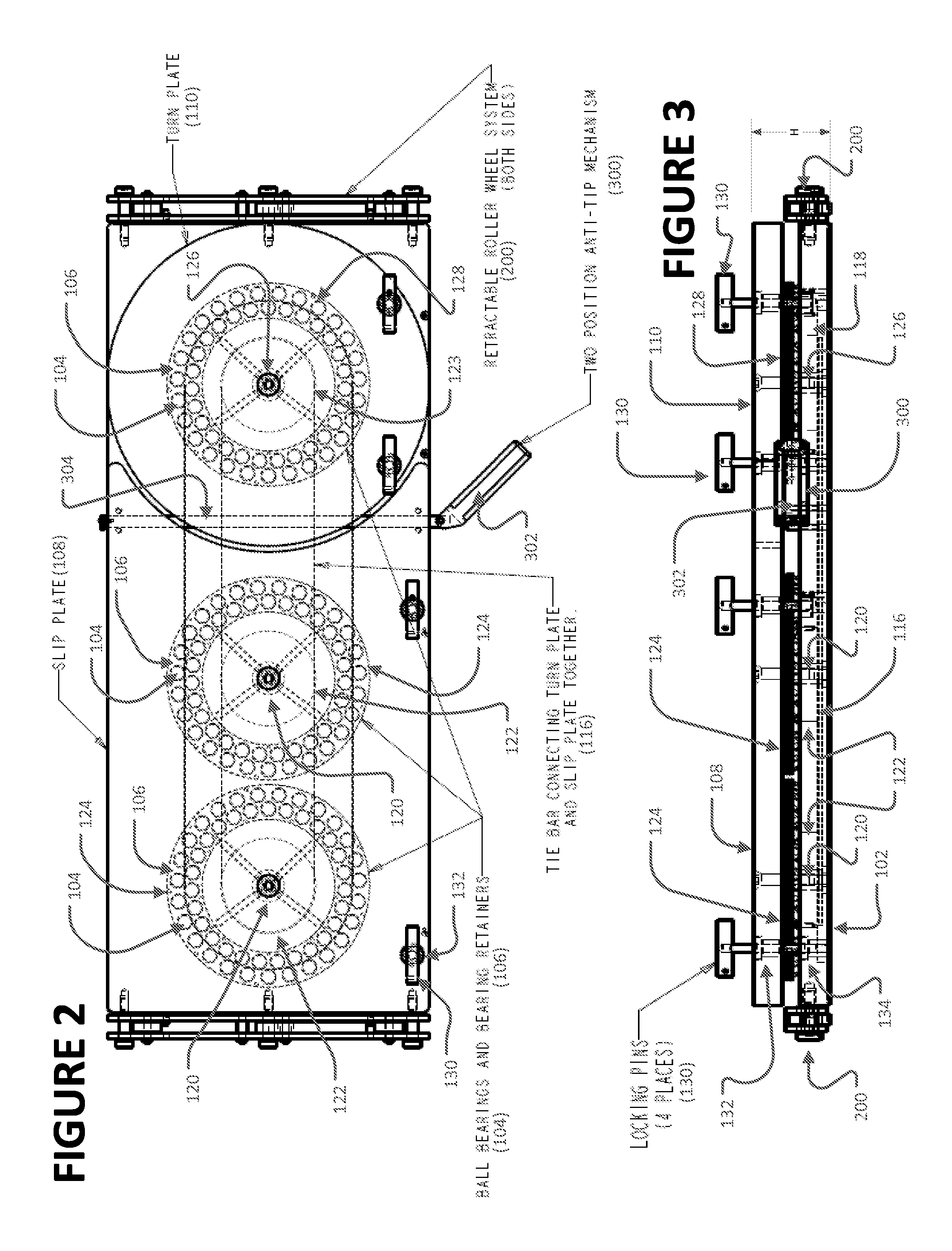 Deflection Resistant Combination Turn Plate and Slip Plate