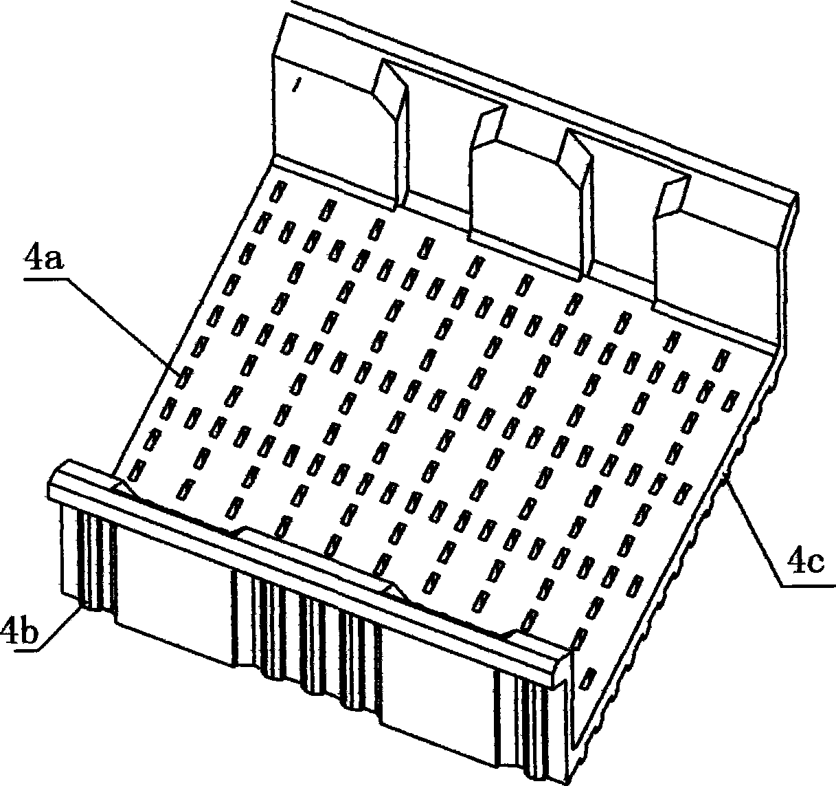 High-speed high-density connector with central shielding needle