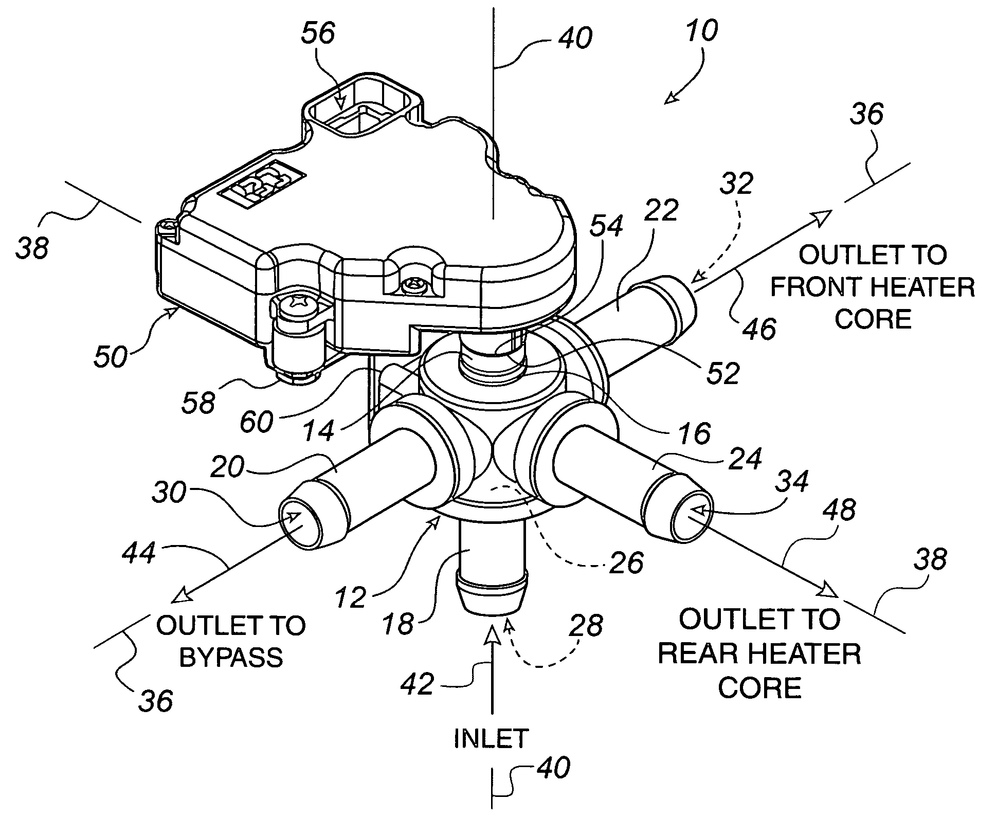 Automotive coolant control valve