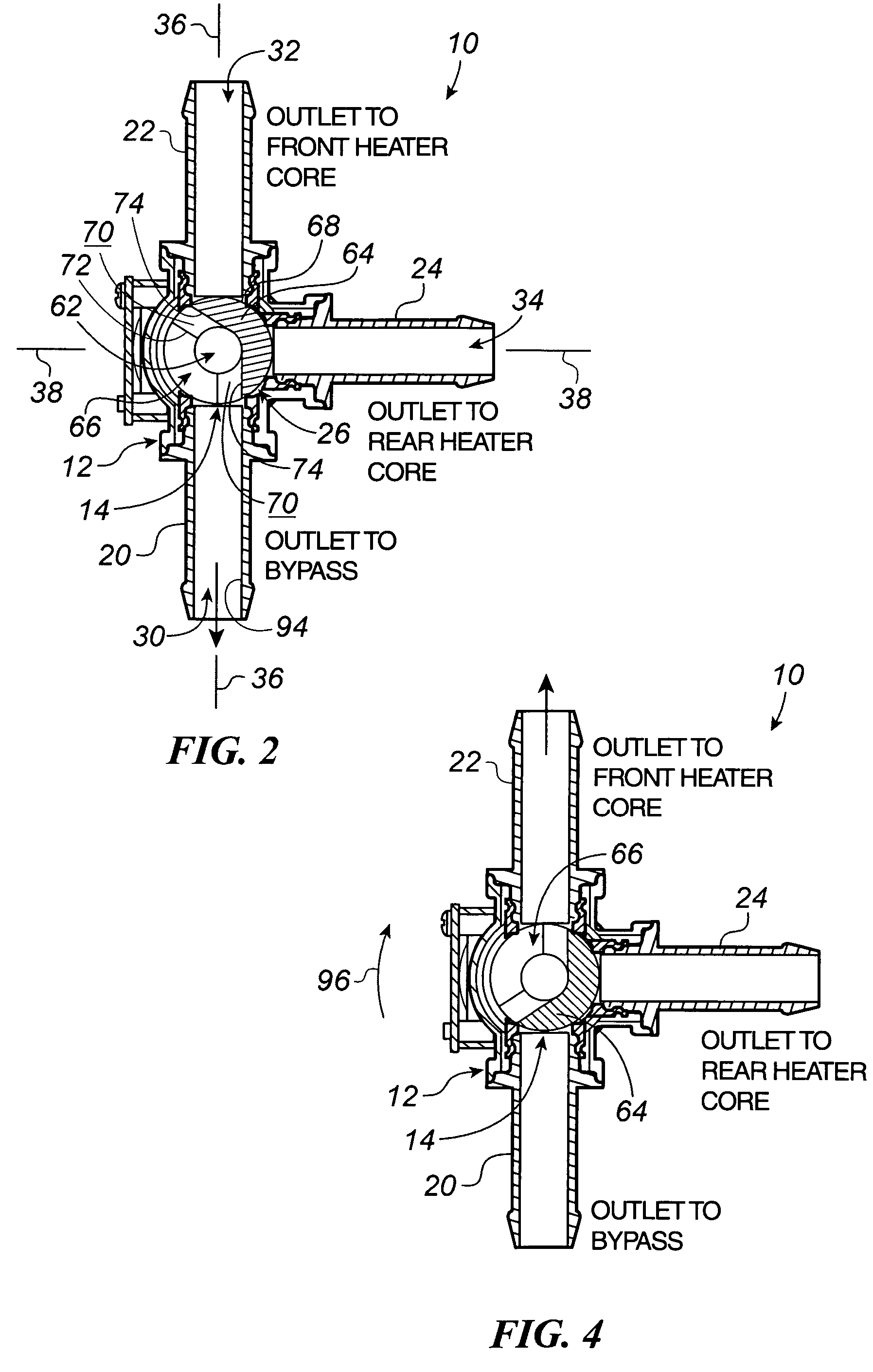 Automotive coolant control valve