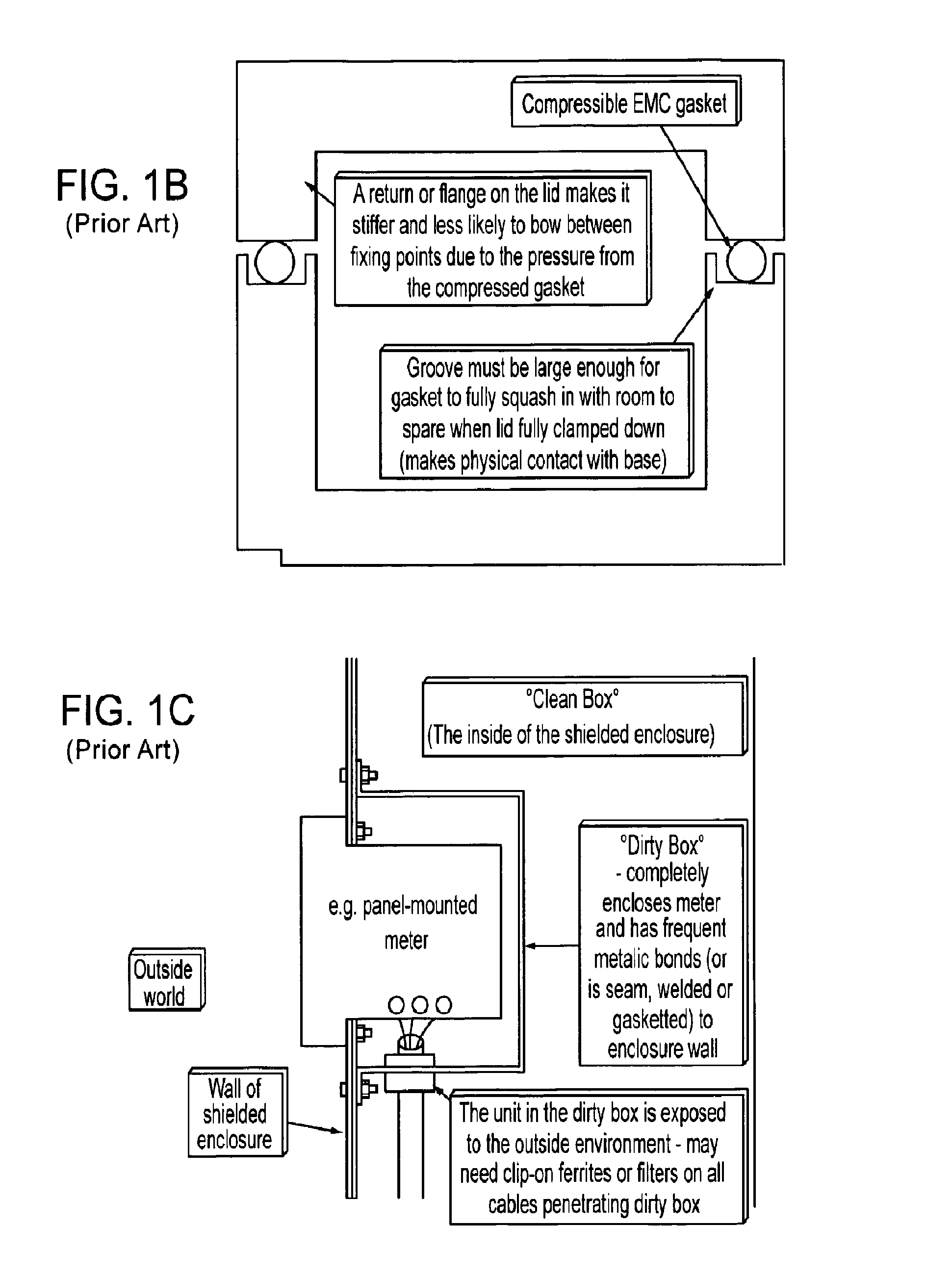 EMI-shielding solutions for electronics enclosures using opposing three-dimensional shapes and channels formed in sheet metal