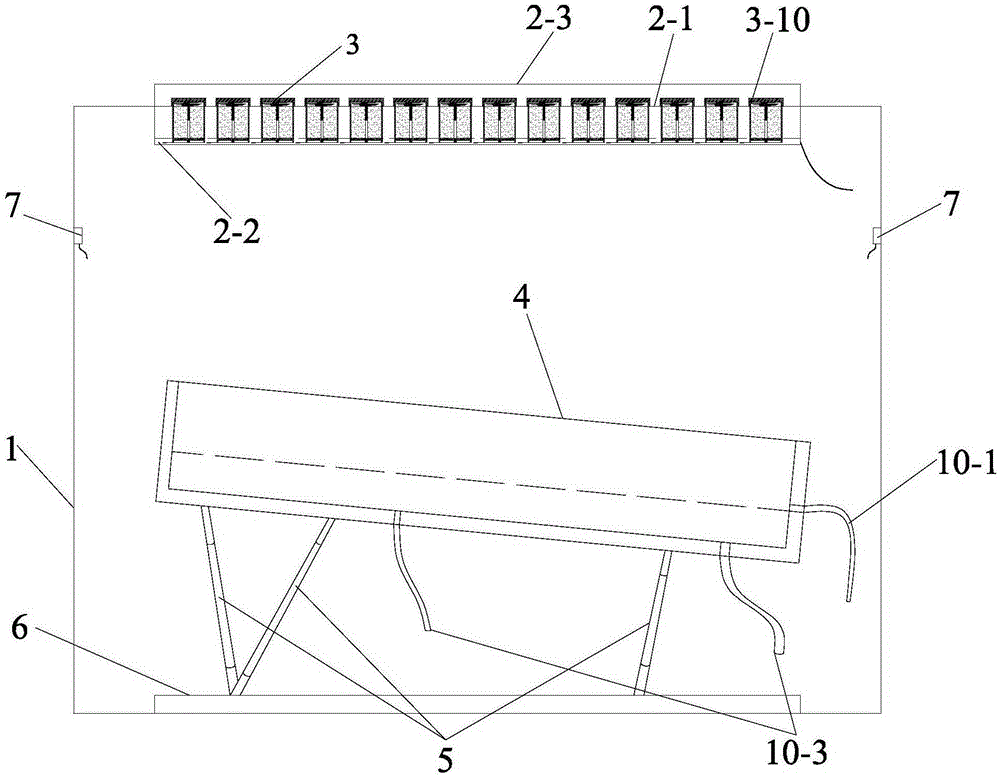 Snowfall infiltration parameter determination system and method based on indoor simulation test