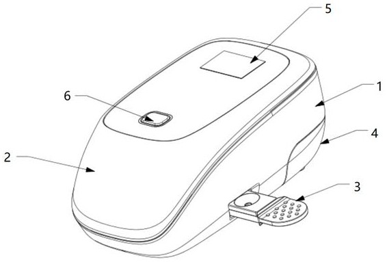 A miniature fluorescence immunoassay analyzer and its image processing method