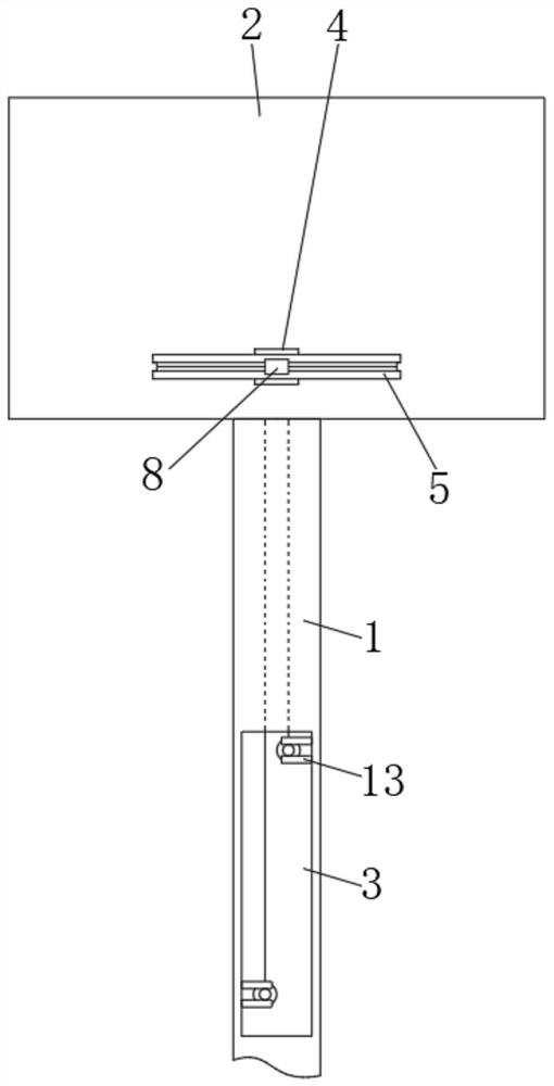 A basketball hoop for preventing ball jamming and its use method