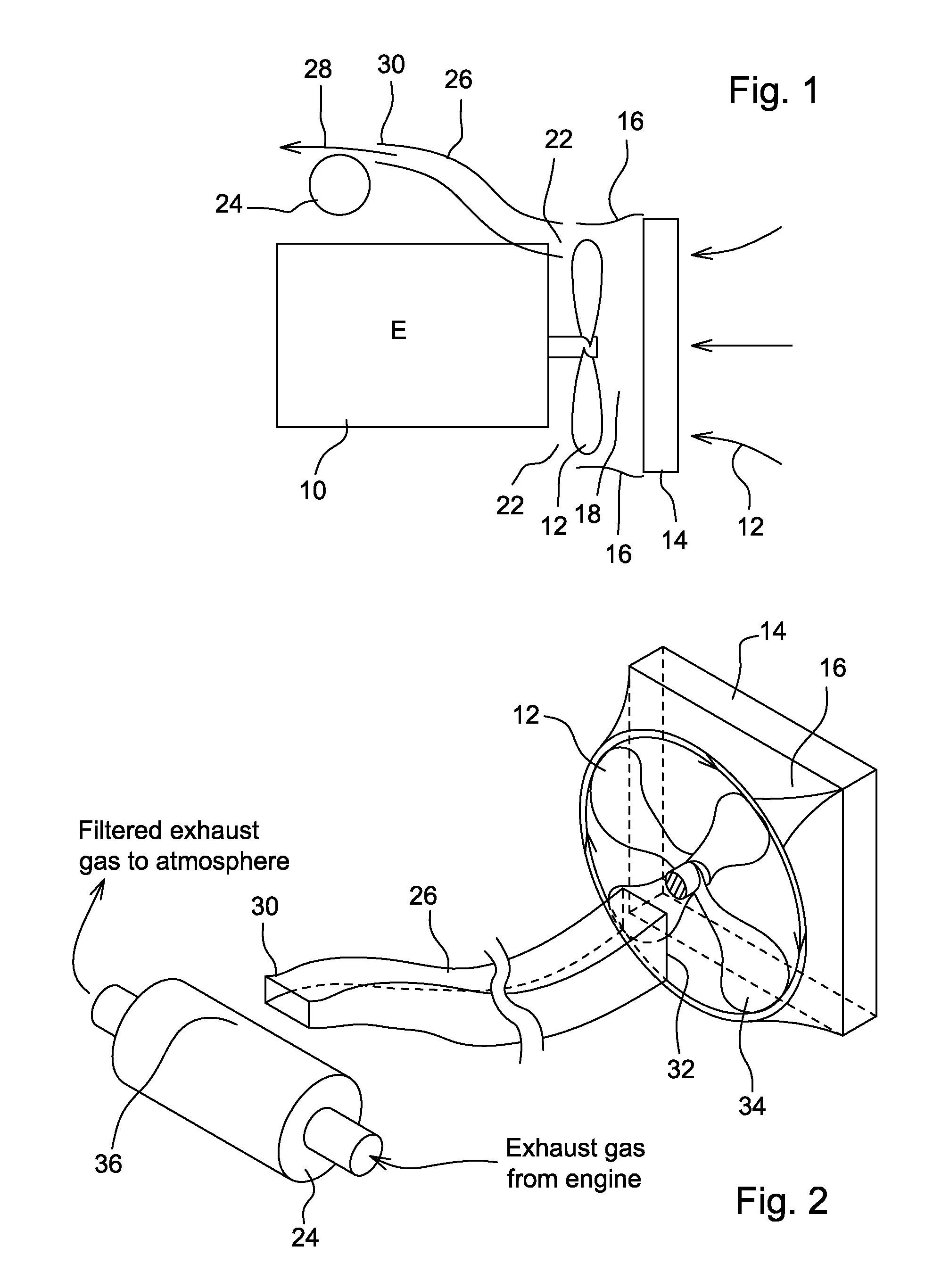 Engine Compartment Arrangement For Cleaning Diesel Particulate Filter