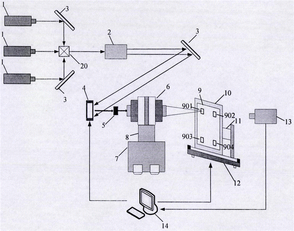Precision positioning device and method of dry plate for laser holographic direct printing