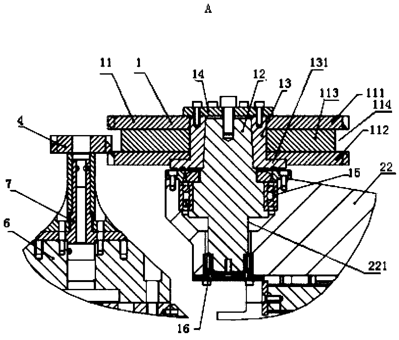 Synchronous chamfering device and gear hobbing machine