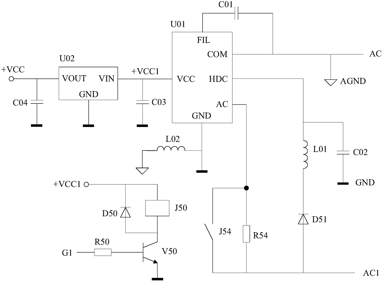 Single live wire switch controlled by multi-ground self-resetting switch