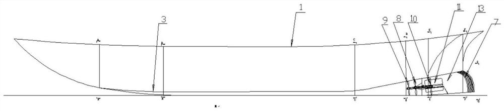 Invisible energy-saving and emission-reducing ship