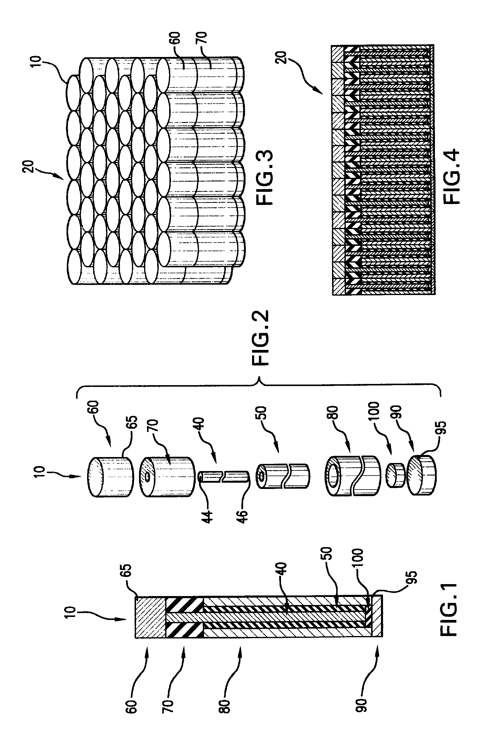 Clad fiber capacitor and method of making same