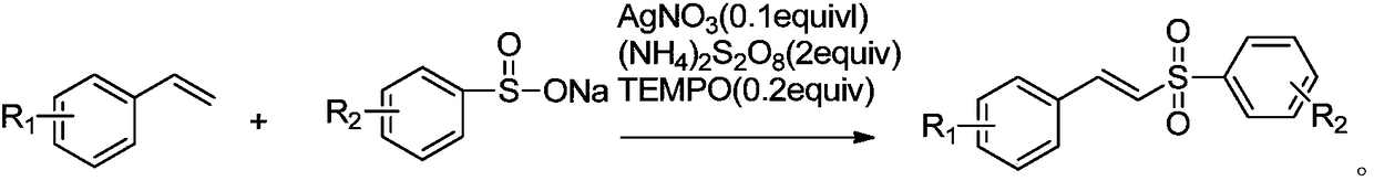 Method for synthesizing (E)-(2-(phenylsulfonyl)vinyl)benzene and derivative thereof